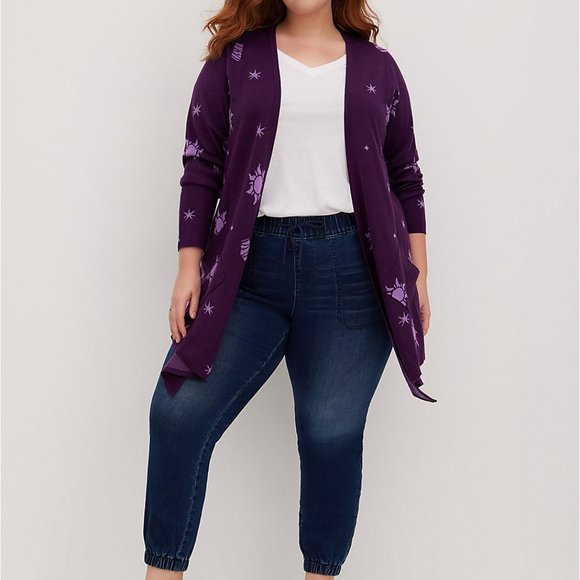🎊DRAPE CARDIGAN - DISNEY TANGLED DREAM PURPLE - Picture 10 of 11